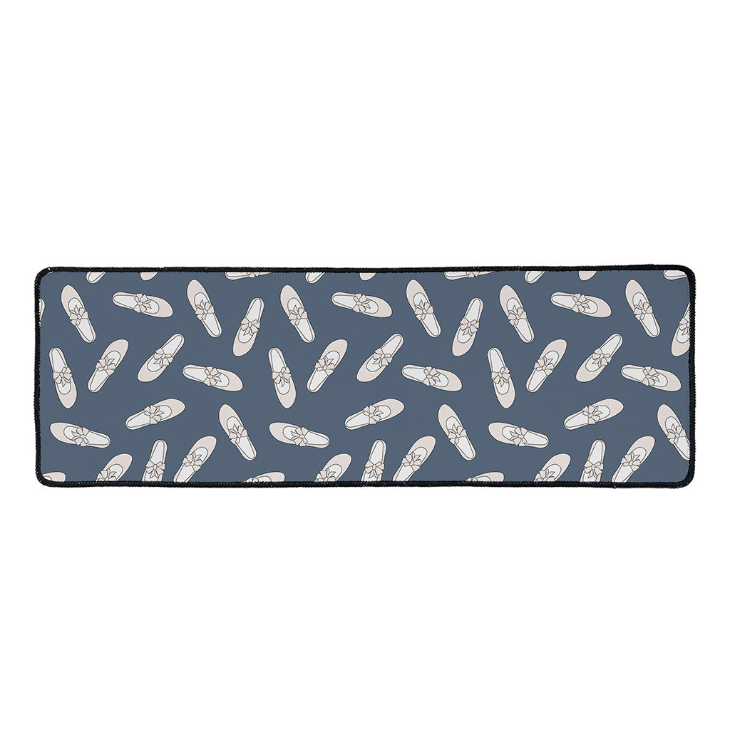Pink Ballet Shoes Pattern Print Long Kitchen Mat