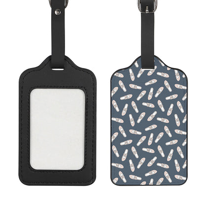 Pink Ballet Shoes Pattern Print Luggage Tag