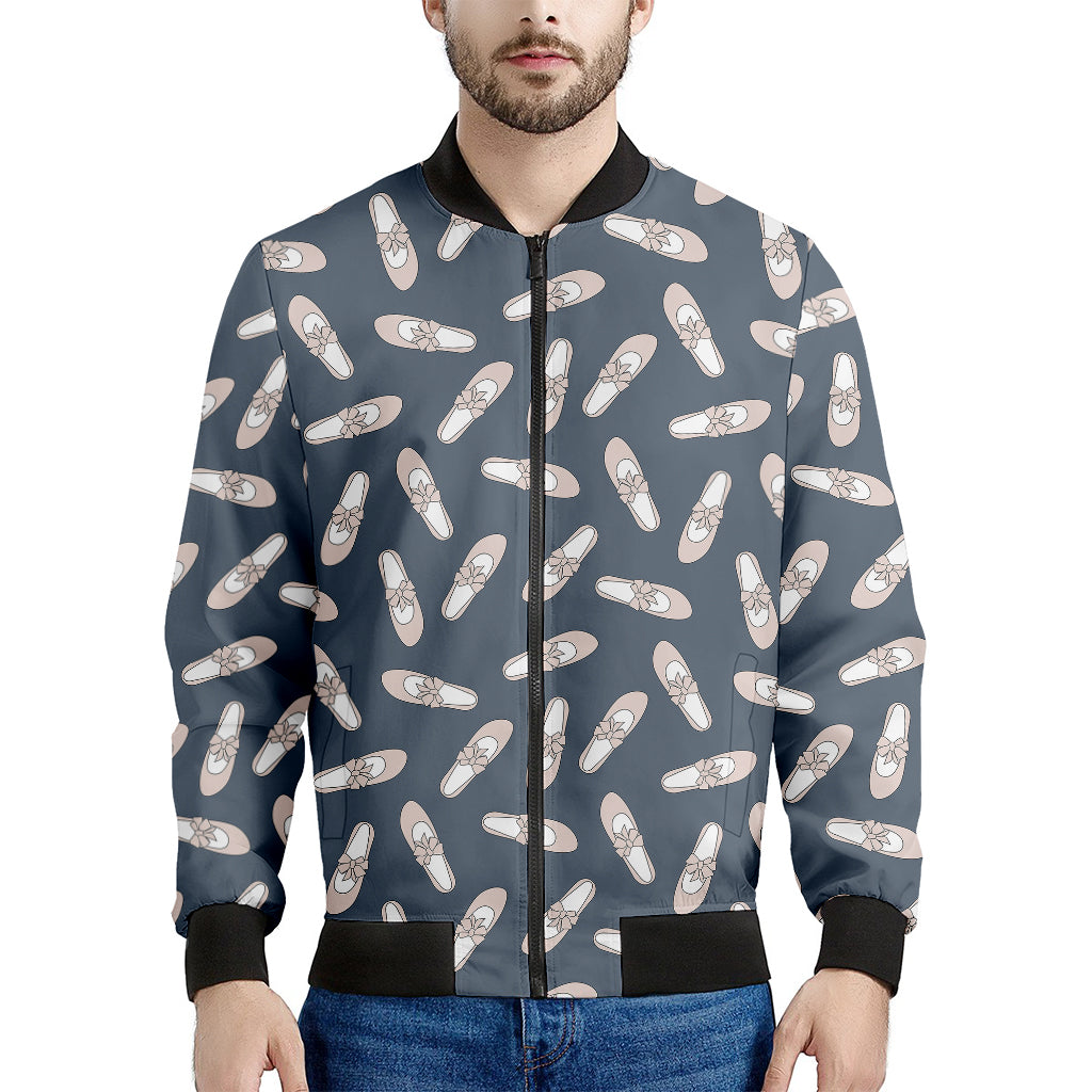 Pink Ballet Shoes Pattern Print Men's Bomber Jacket