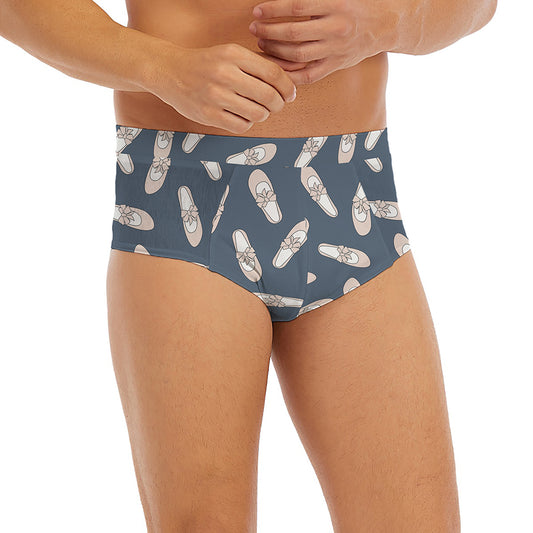 Pink Ballet Shoes Pattern Print Men's Briefs