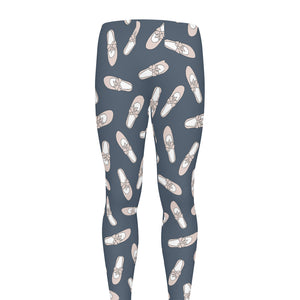 Pink Ballet Shoes Pattern Print Men's leggings