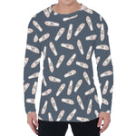 Pink Ballet Shoes Pattern Print Men's Long Sleeve T-Shirt