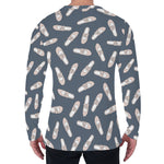 Pink Ballet Shoes Pattern Print Men's Long Sleeve T-Shirt