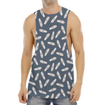 Pink Ballet Shoes Pattern Print Men's Muscle Tank Top