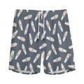 Pink Ballet Shoes Pattern Print Men's Athletic Shorts