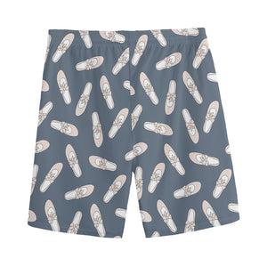 Pink Ballet Shoes Pattern Print Men's Sports Shorts