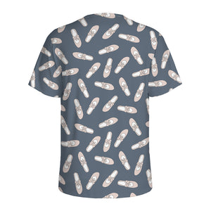 Pink Ballet Shoes Pattern Print Men's Sports T-Shirt