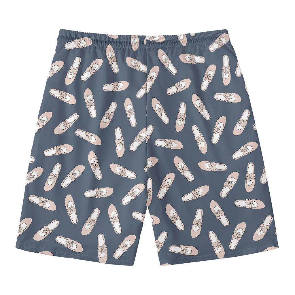 Pink Ballet Shoes Pattern Print Men's Swim Trunks