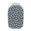 Pink Ballet Shoes Pattern Print Mesh Laundry Hamper