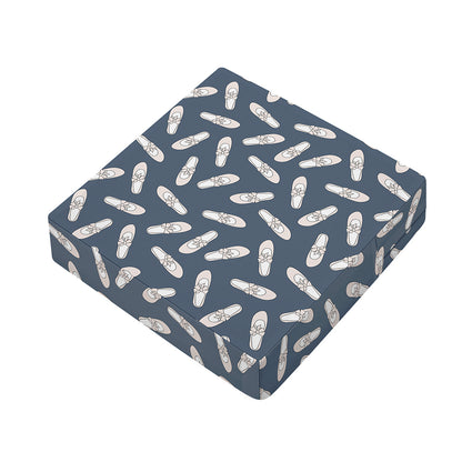 Pink Ballet Shoes Pattern Print Outdoor Seat Cushion Cover