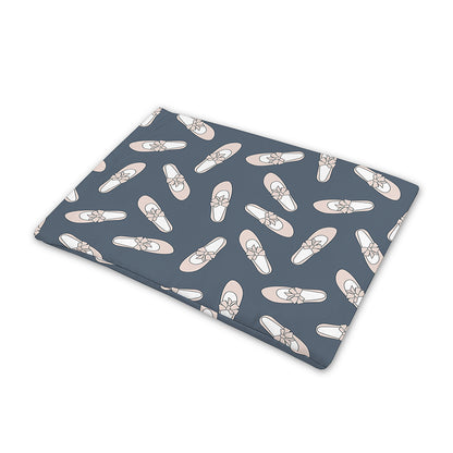Pink Ballet Shoes Pattern Print Pet Cooling Mat Cover