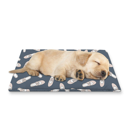 Pink Ballet Shoes Pattern Print Pet Cooling Mat Cover