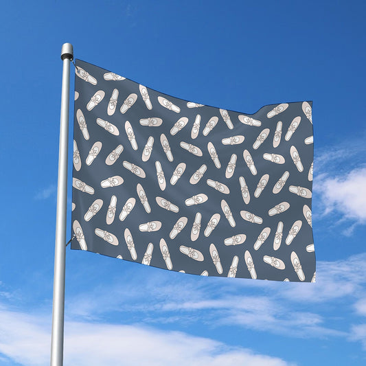 Pink Ballet Shoes Pattern Print Polyester Flag
