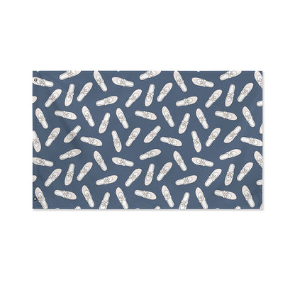 Pink Ballet Shoes Pattern Print Polyester Flag