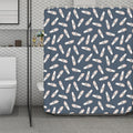Pink Ballet Shoes Pattern Print Polyester Shower Curtain