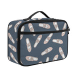 Pink Ballet Shoes Pattern Print Portable Lunch Bag