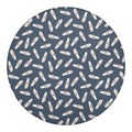 Pink Ballet Shoes Pattern Print Round Blanket