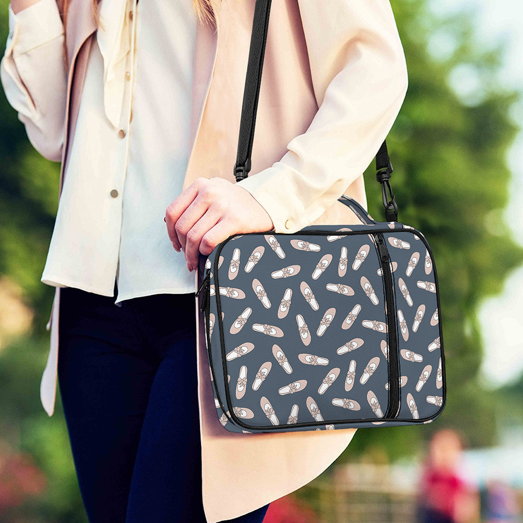 Pink Ballet Shoes Pattern Print Shoulder Strap Bible Bag