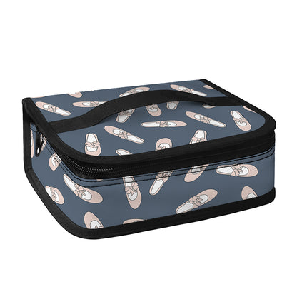 Pink Ballet Shoes Pattern Print Small Lunch Bag