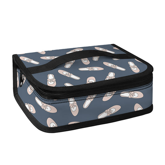 Pink Ballet Shoes Pattern Print Small Lunch Bag