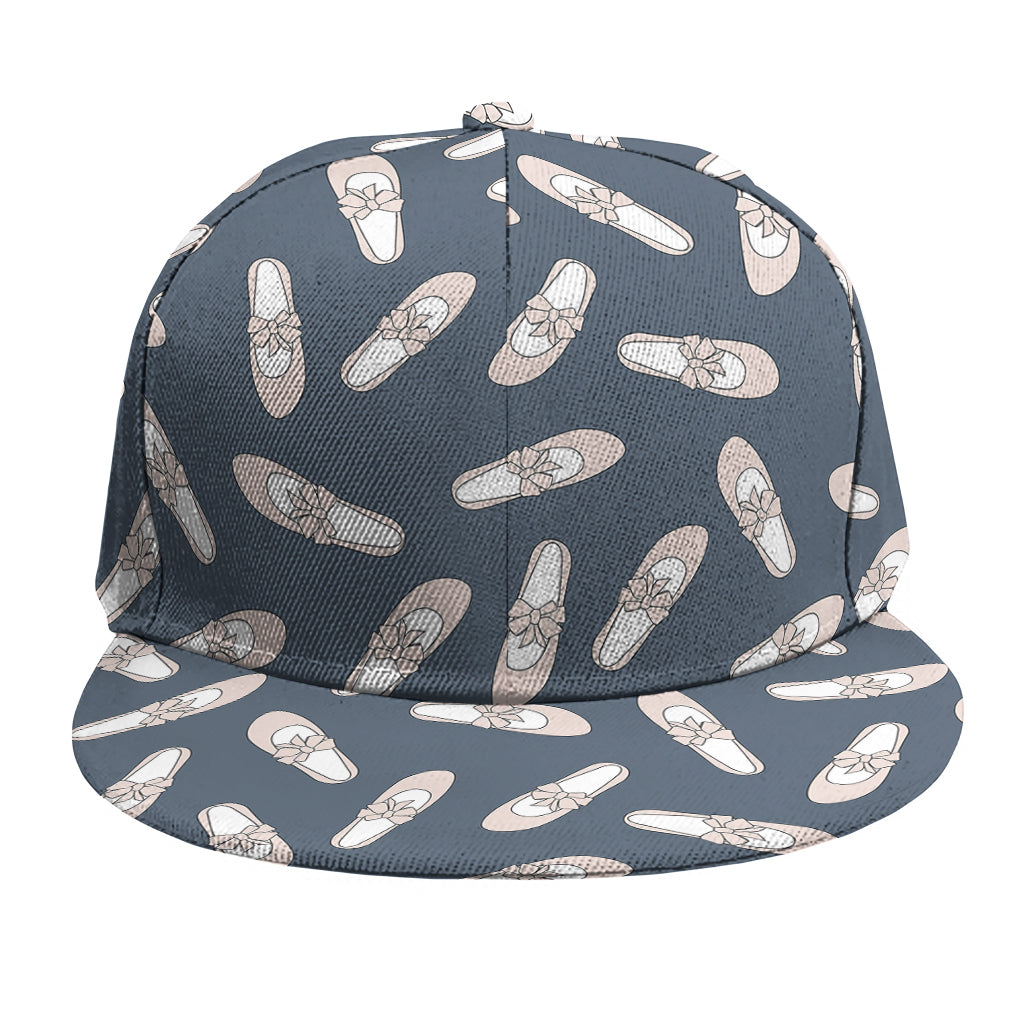 Pink Ballet Shoes Pattern Print Snapback Cap