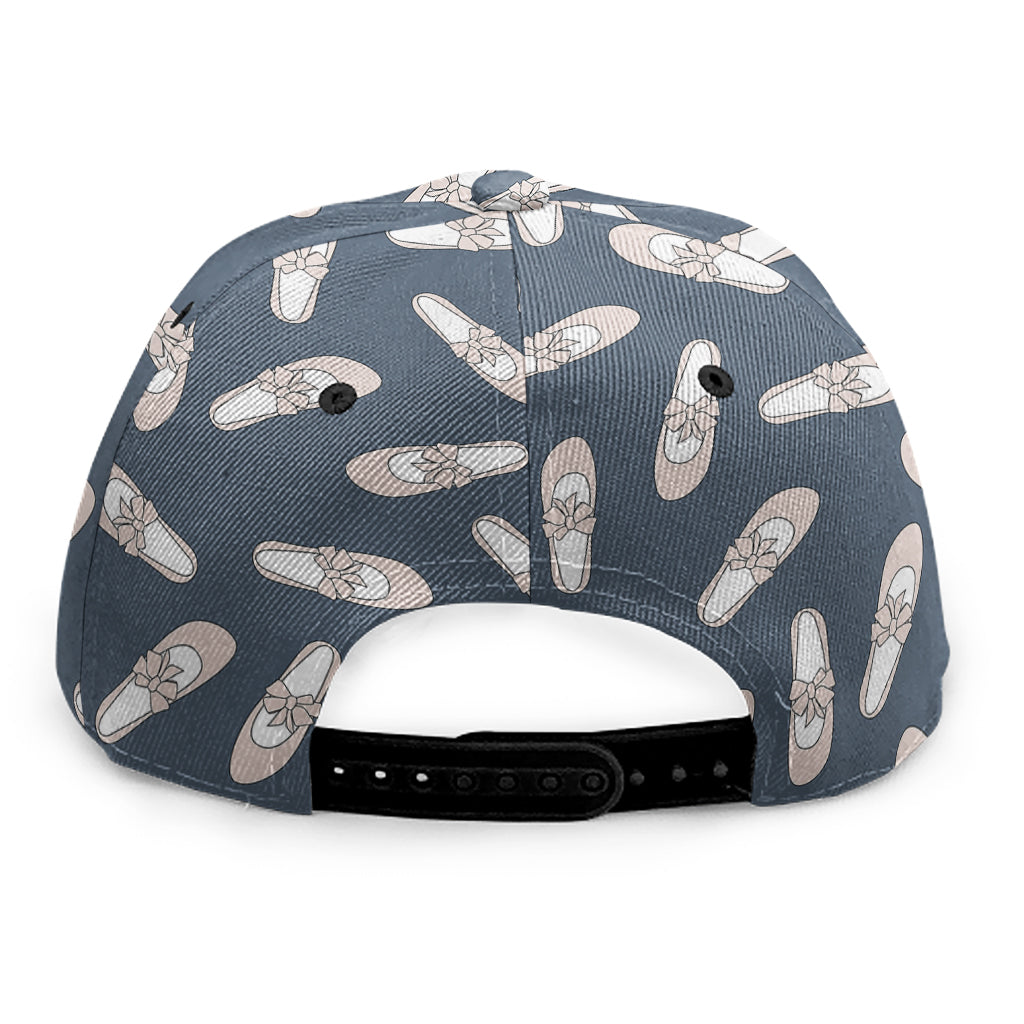 Pink Ballet Shoes Pattern Print Snapback Cap