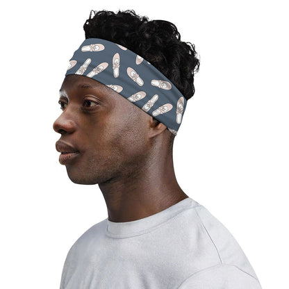Pink Ballet Shoes Pattern Print Sports Headband