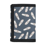 Pink Ballet Shoes Pattern Print Trifold Wallet