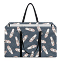 Pink Ballet Shoes Pattern Print Utility Tote Bag