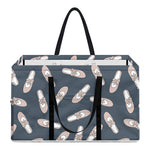 Pink Ballet Shoes Pattern Print Utility Tote Bag