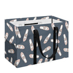Pink Ballet Shoes Pattern Print Utility Tote Bag