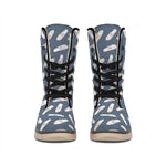 Pink Ballet Shoes Pattern Print Winter Boots