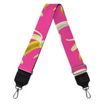 Pink Banana Pattern Print Bag Strap