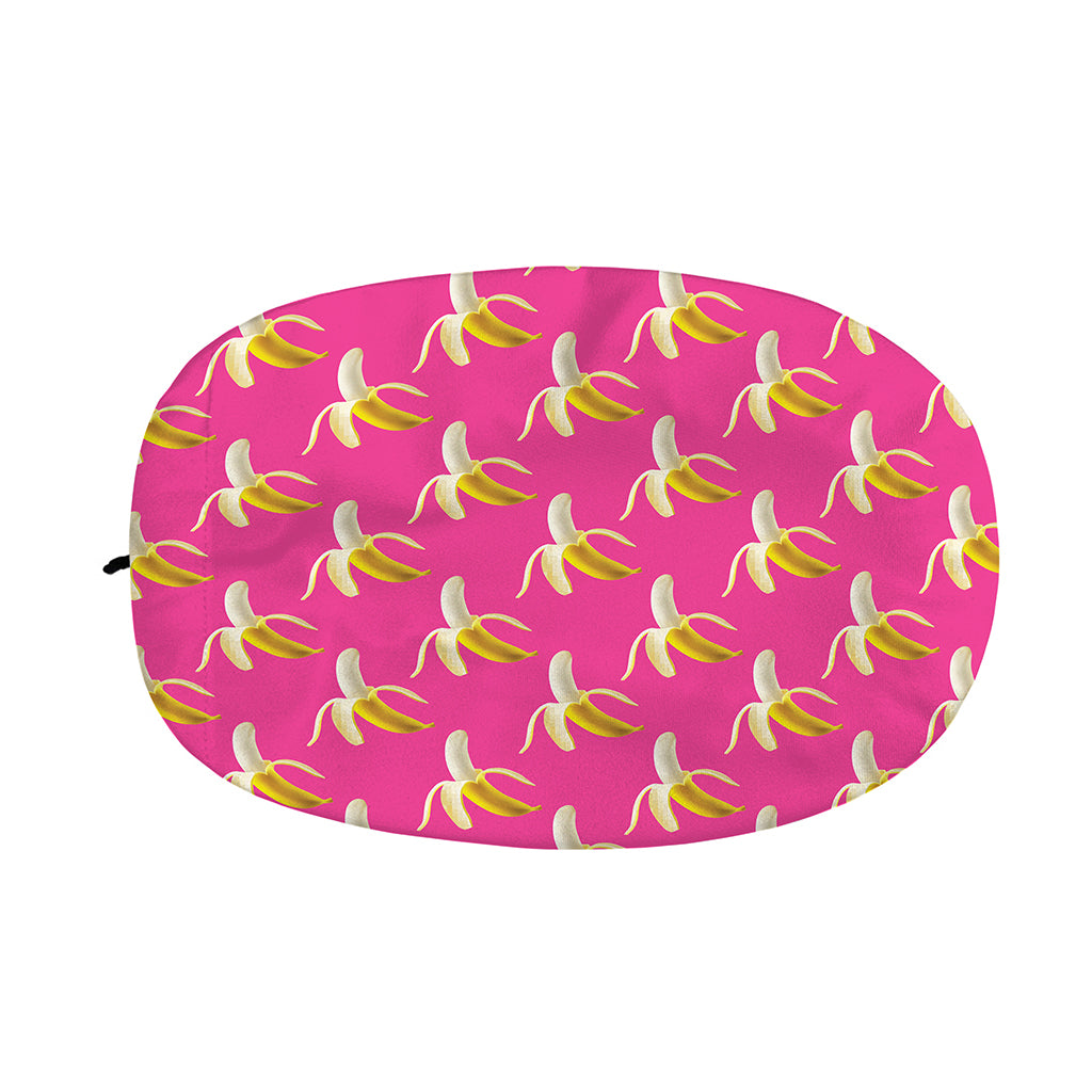 Pink Banana Pattern Print Car Side Mirror Covers