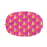 Pink Banana Pattern Print Car Side Mirror Covers