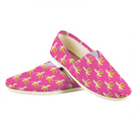 Pink Banana Pattern Print Casual Shoes