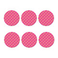 Pink Banana Pattern Print Coaster Set