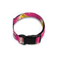Pink Banana Pattern Print Dog Collar