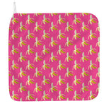 Pink Banana Pattern Print Hand Towel