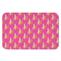 Pink Banana Pattern Print Indoor Door Mat