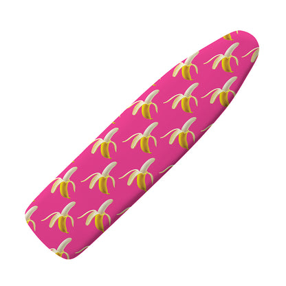 Pink Banana Pattern Print Ironing Board Cover