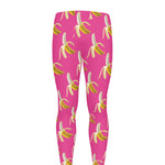 Pink Banana Pattern Print Men's leggings
