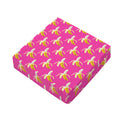 Pink Banana Pattern Print Outdoor Seat Cushion Cover