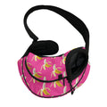 Pink Banana Pattern Print Pet Sling Carrier