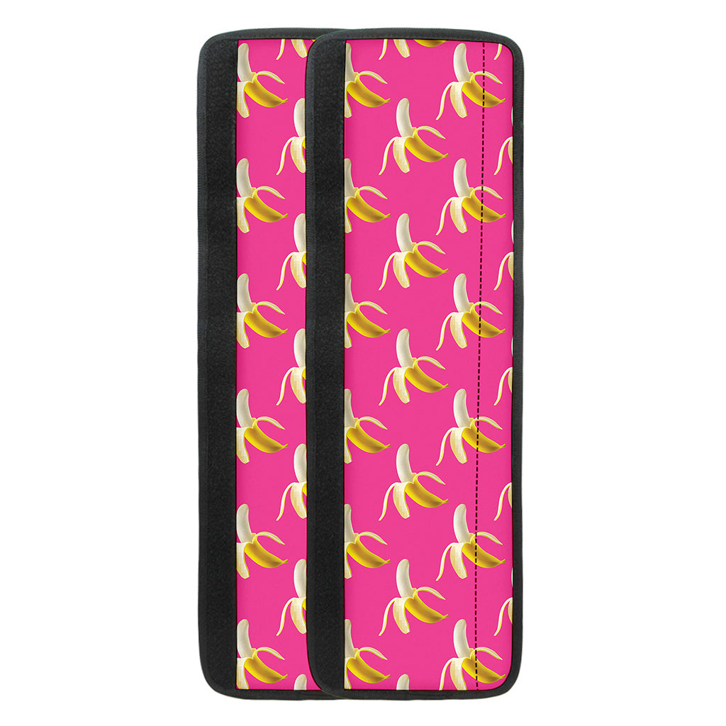 Pink Banana Pattern Print Refrigerator Handle Covers