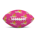 Pink Banana Pattern Print Rugby Ball