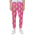 Pink Banana Pattern Print Joggers