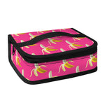 Pink Banana Pattern Print Small Lunch Bag