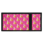 Pink Banana Pattern Print Trifold Wallet