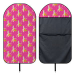 Pink Banana Pattern Print Waterproof Car Seat Cover
